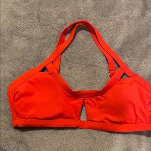 Red bikini top